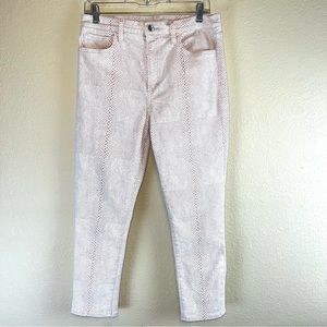 Joe’s Women’s Meadow Snake The Charlie High Rise Skinny Crop Jeans. Sz 31
